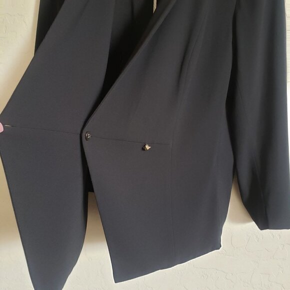 MM Lafleur Wells 2.0 Blazer Jacket Classic Black Asymmetrical Size Women's +1 - Picture 6 of 12